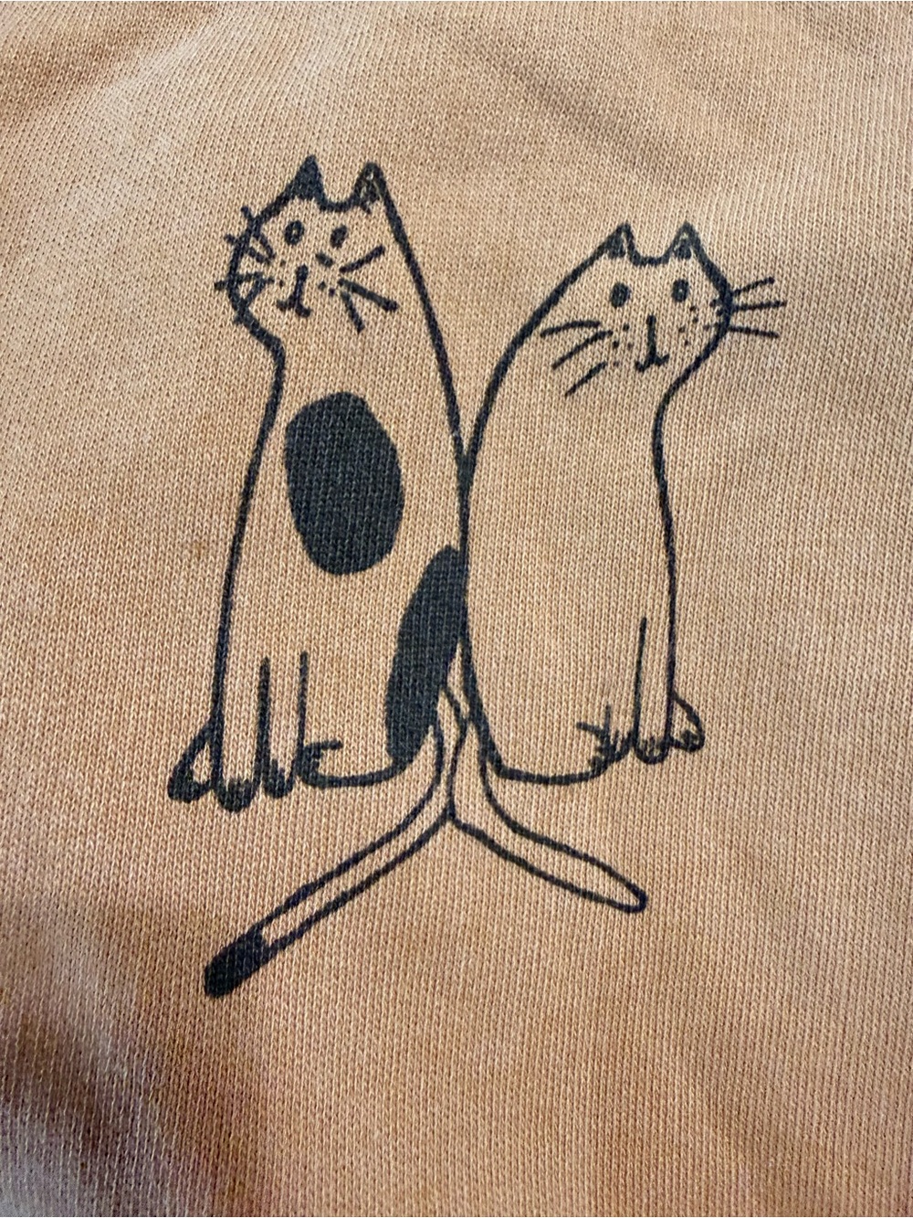RARE & HTF We The Free by Free People Sha La La Hoodie with Cat Graphics Sz XS - Picture 6 of 11